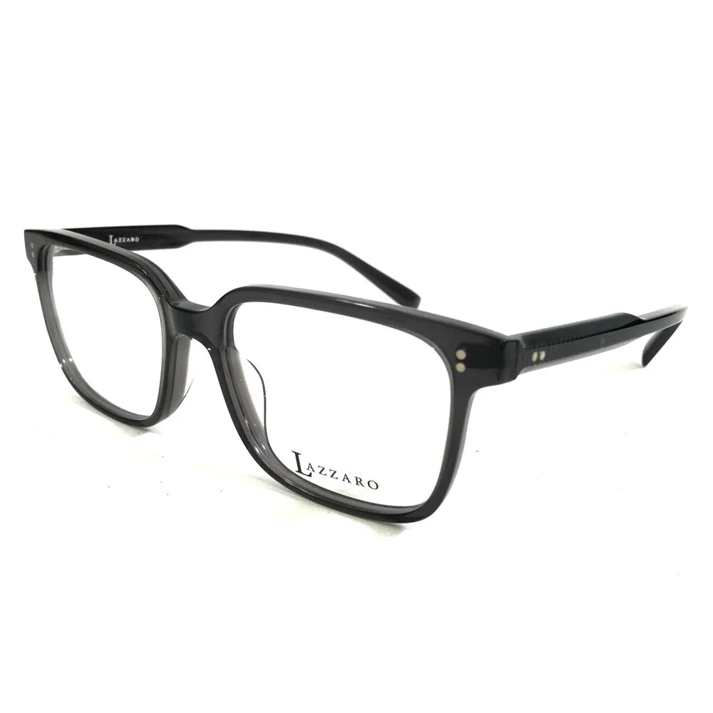 Lazzaro Eyeglasses Frames DAVIDE DARK GREY Rectangle Full Rim 53-17-145